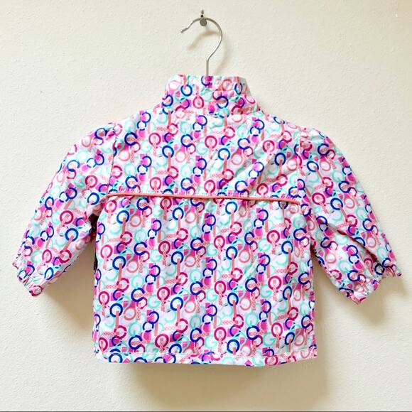COOGI Windbreaker Jacket in Pink and Purple Logo Print Baby Girl Size 6-9 Months - Picture 2 of 6
